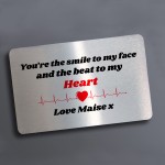Couple Gifts For Him Her Personalised Metal Card Anniversary