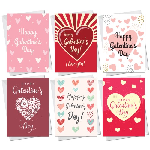 Card For Galentines Day Pack Of 6 Galentines Day Card For Friend