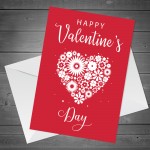 Romantic Valentine's Day Card For Husband Wife Boyfriend