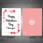 Happy Valentines Day Card For Him Her I Love You Card Boyfriend 