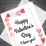 Happy Valentines Day Card For Him Her I Love You Card Boyfriend 