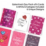 Pack Of 6 Galentines Day Cards For Best Friends Valentines Card