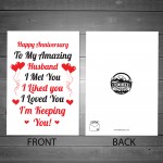 Anniversary Card For Husband Anniversary Cards For Him Thank You