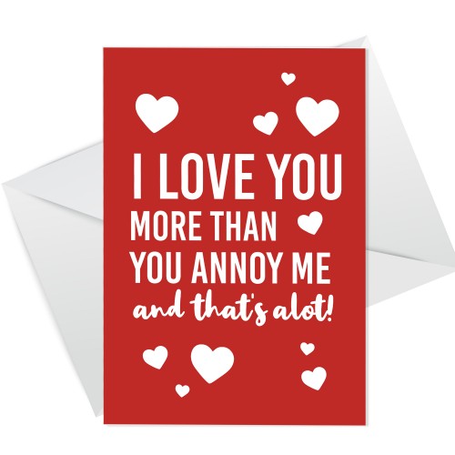 Funny Valentines Day Card Joke Romantic Card For Boyfriend