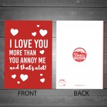 Funny Valentines Day Card Joke Romantic Card For Boyfriend