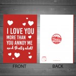 Funny Valentines Day Card Joke Romantic Card For Boyfriend