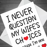 Funny Valentines Day Anniversary Card For Him Her Husband Wife