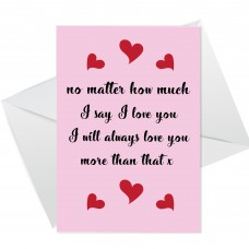 ROMANTIC ANNIVERSARY CARD For Boyfriend Girlfriend Husband Wife
