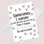 Funny Joke Valentines Day Cards For Him Her Card For Wife