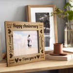 Happy Anniversary 7x5 Frame Couple Gifts For Anniversary 