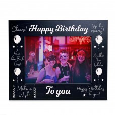 Birthday Gifts For Him 7x5 Black Wood Photo Frame Gift