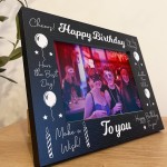 Birthday Gifts For Him 7x5 Black Wood Photo Frame Gift