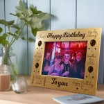 Happy Birthday 7x5 Frame Gift For Him Her Birthday Gift