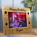 Happy Birthday 7x5 Frame Gift For Him Her Birthday Gift