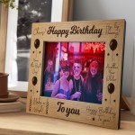 Happy Birthday 7x5 Frame Gift For Him Her Birthday Gift