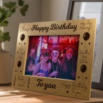 Happy Birthday 7x5 Frame Gift For Him Her Birthday Gift