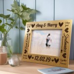 Personalised Gift For Her 7x5 Frame Anniversary Birthday 