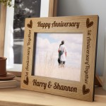 Happy Anniversary Personalised 7x5 Frame Gift For Him Her Couple