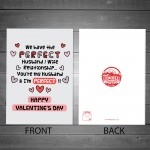 Funny Valentine's Day Card For Husband Joke Valentines Cards