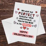 Funny Valentines Day Card For Wife Joke Valentines Card For Wife