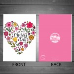 Mum Mothers Day Card Floral Mothers Day Card For Nan Nanny Nana 