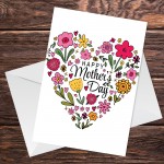 Mum Mothers Day Card Floral Mothers Day Card For Nan Nanny Nana 