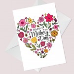 Mum Mothers Day Card Floral Mothers Day Card For Nan Nanny Nana 