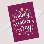 Cute Mothers Day Card For Mum Auntie Nan Nanny Grandma