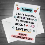 Happy Valentines Card For Nanny Card From New Baby Granddaughter
