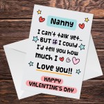 Happy Valentines Card For Nanny Card From New Baby Granddaughter