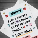 Happy Valentines Card For Nanny Card From New Baby Granddaughter