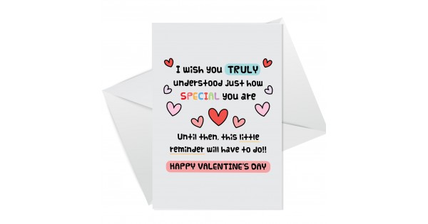 Romantic Valentines Day Card, Valentines Day Card For Him Her