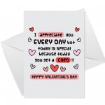 Funny Valentines Day Card Valentines Day Card For Him Her Card