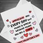 Funny Valentines Day Card Valentines Day Card For Him Her Card