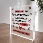 Funny Gift For Boyfriend Girlfriend Husband Wife Acrylic Block