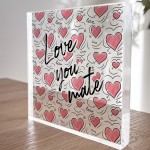 Best Friend Gift For Valentines Birthday Love You Mate Gift