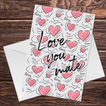 Best Friend Card For Valentines Birthday Love You Mate Card