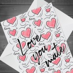 Best Friend Card For Valentines Birthday Love You Mate Card