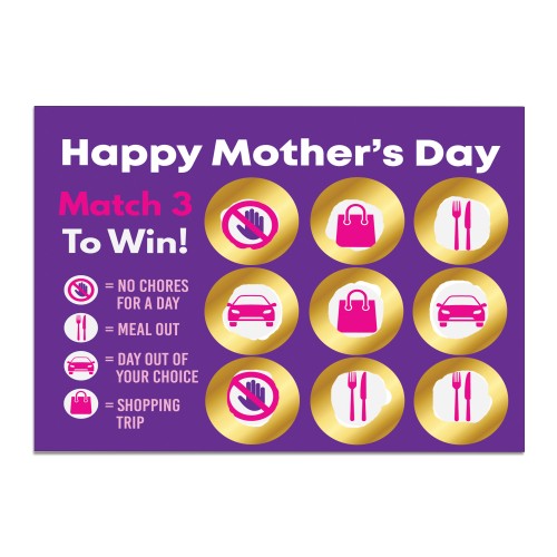 Mothers Day Card for Mum Novelty Scratch Card for Mum Surprise 