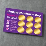 Mothers Day Card for Mum Novelty Scratch Card for Mum Surprise 