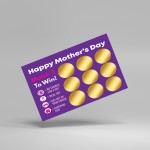 Mothers Day Card for Mum Novelty Scratch Card for Mum Surprise 