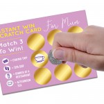 Mum Scratch Card Mothers Day Birthday Gift for Mum Surprise Gift