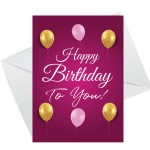 Birthday Cards Multipack of 6 Birthday Card With Envelopes