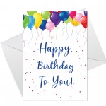 Birthday Cards Multipack of 6 Birthday Card With Envelopes