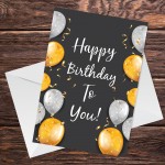 Happy Birthday Card For Him Her Friends Birthday Wish Gift