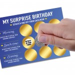 Birthday Scratch Card For Him Her Surprise Card For Son Daughter