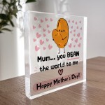 Mothers Day Gifts For Mum BEAN The World To Me Mum Gifts