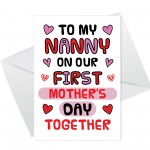 1st Mothers Day Card For Nanny, 1st Mothers Day As Nanny Card