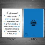 Fathers Day Card For Grandad Thank You Card For Grandad