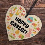 Happy Easter Wood Heart Decoration For Kids Easter Gifts For Son